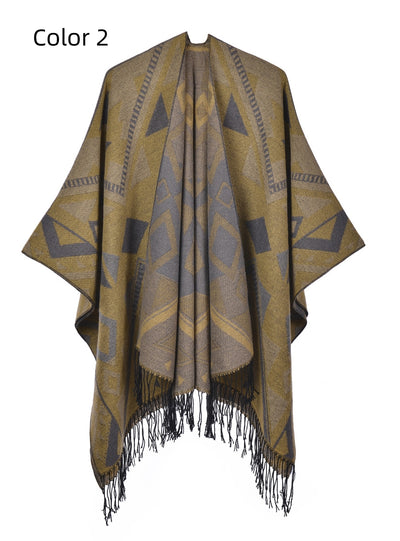 Bohemian Thickened Dual-purpose Scarf Cloak