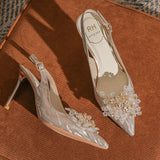 Pointed High Heels Women's Stiletto Wedding Shoes