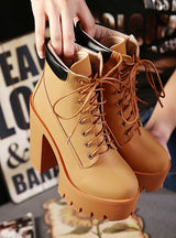 Thick-heeled Waterproof Platform Martin Boots