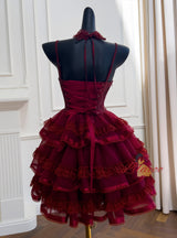 Retro Sling Lace Cake Fluffy Dress