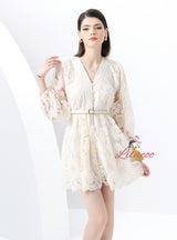 Palace V-neck Slim Mini Dress