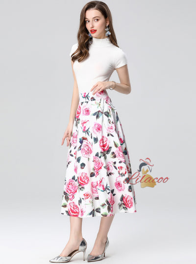 Short-sleeved Shirt T blood Skirt Two-piece Suit