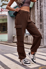 Loose Drawstring Overalls Denim Pant