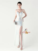 Sexy Mermaid Spaghetti Straps Prom Dress