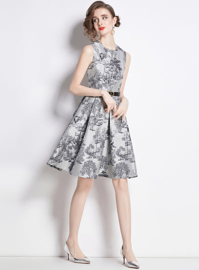 Sleeveless Retro Slim Party Dress