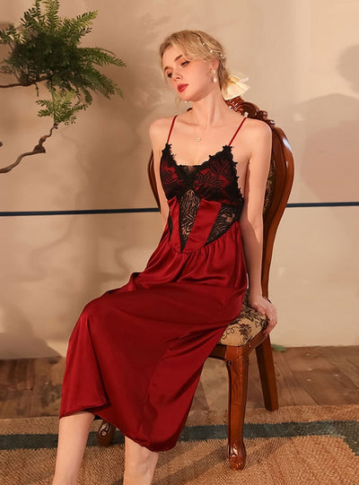 Sexy Lace Suspender Nightdress