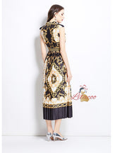 Palace Retro Print Long Dress