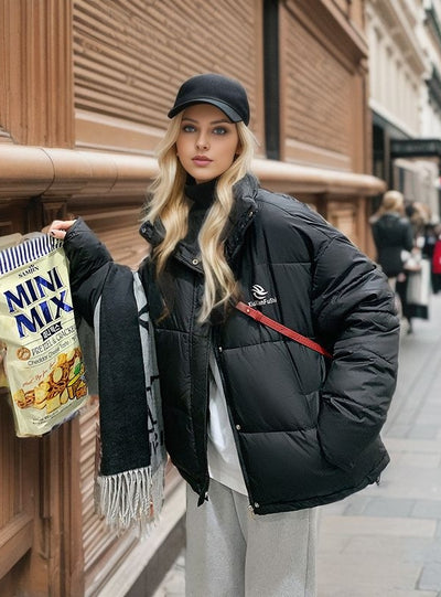 Short Loose Cotton Down Jacket Coat