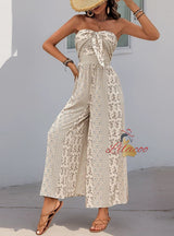 Summer Printed Casual Sleeveless Jumpsuit