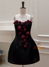 Flower Suspender Three-dimensional Flower Dress