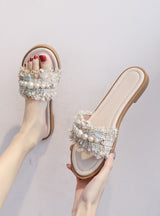 Pearl Flat Sandals and Slippers