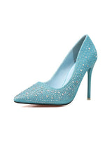 Pointed Diamond Rhinestone Wedding Shoes