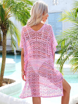 Loose Large Size Beach Hollowing Bikini Cover Up