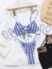 Sexy Printed Hollow Tether Bikini