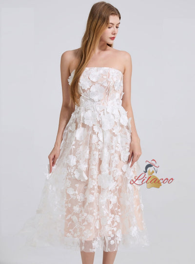 Heavy Industry Three-dimensional Flower Dress