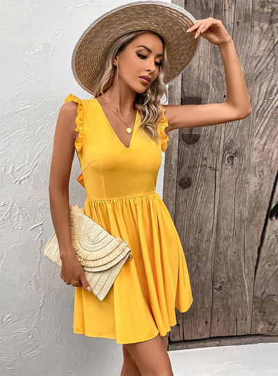 Sexy Backless Sleeveless Beach Dress