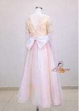 Gradual Mesh Sequined Long Dress