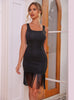 Sexy Women Fringed Slim Dress