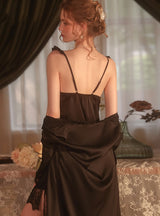 Lace Bow Halter Nightdress