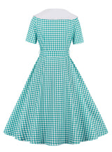 Square Short Sleeve Vintage Dress