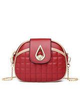 Chain Slung Shoulder Small Round Bag