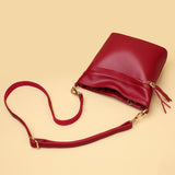 Soft Leather Chain Shoulder Crossbody Bag