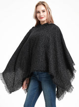 Pure Black Hooded Cloak