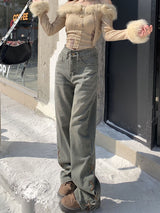 Retro High Waist Micro Pants Jeans