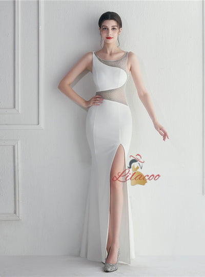 Mermaid Split Beading Prom Dress