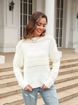 Solid Color Long Sleeve Pit Sweater