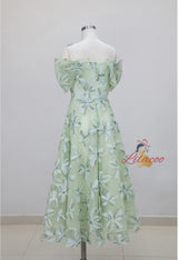 Sexy Butterfly Decorated Short Sleeve Slim Dress