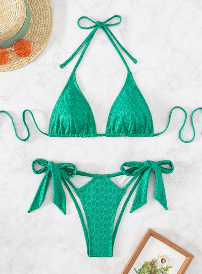 Women Sexy Green Bikini