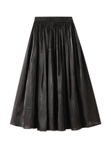 High Waist Slim Pleats Skirt