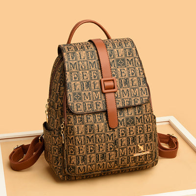 Women Pvc Leather Backpack