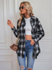 Women Casual Loose Plaid Shirt