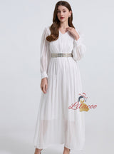 White Holiday Beach Big Swing Dress