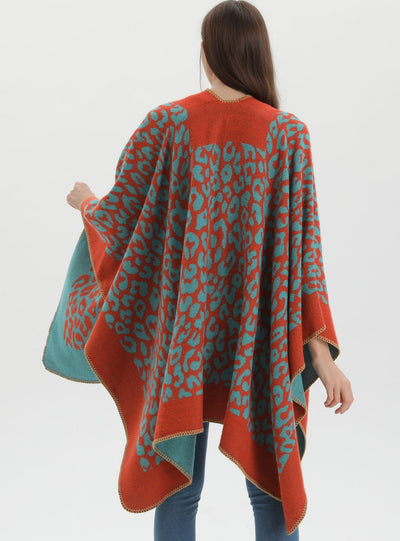 Women Cashmere-like Split Scarf Cloak