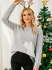 Christmas Jacquard Knitwear Embroidered Sweater