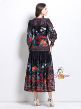 Palace Chiffon Printed Long Dress