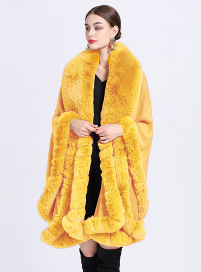 Woman Cape Size Knitted Cardigan Loose Coat