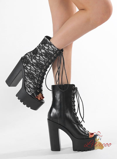 Ultra-high Heel Thick Heel Fishmouth High Heels