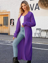 Lapel Casual Loose Long Sweater Coat