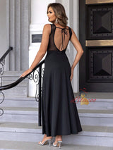 Sexy Contrast Split Thigh Dress