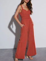 Solid Color Holiday Fashion Jumpsuit