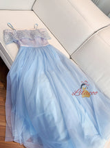 Retro Short Sleeve Mesh Sequined Dress