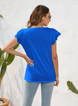 Loose Round Neck Short Sleeve Casual T-shirt