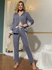 Long Sleeve Lace Night Wear Suit