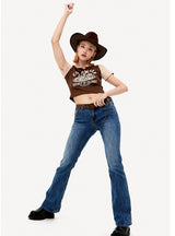 Slim Short Short Contrast T-shirt