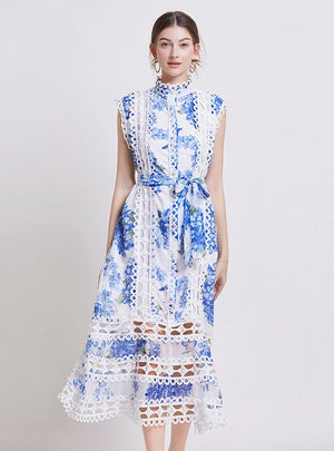 Palace Collar Slim Lace Dress