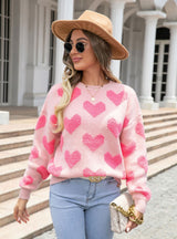 Love Round Neck Pullover Sweater